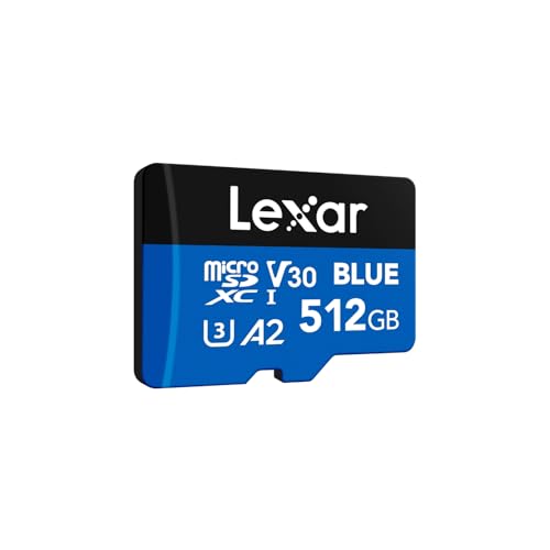 Lexar Blue Micro SD Karte 512GB, bis zu 160...