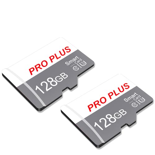 2 Pack TF Card 128GB with Adapter, High Speed...