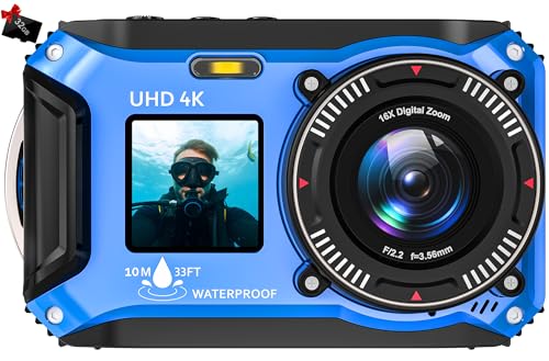 Digitalkamera, Yixinxin 4K 64MP 33FT UHD...