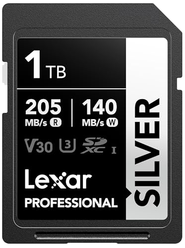 Lexar Silver SD Karte 1TB, UHS-I SDXC Card...