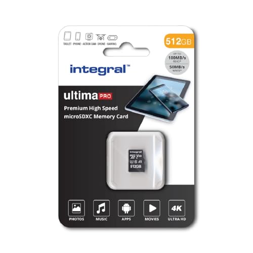 Integral 512GB Micro SD Karte 4K Video...