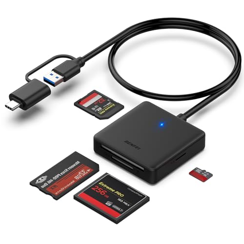 Speicherkartenleser, BENFEI 4 in 1 USB USB-C...