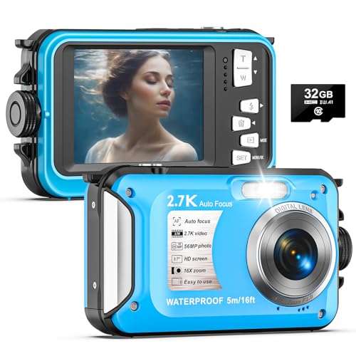 Yixinxin Unterwasserkamera 2.7K Digitalkamera...