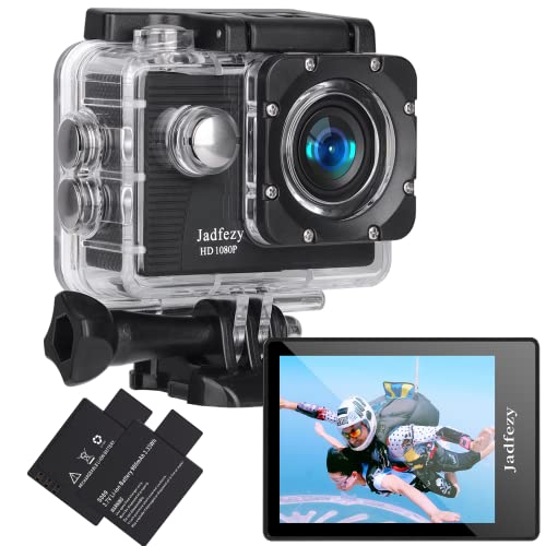 Jadfezy Action Cam FHD 1080P/12MP,...